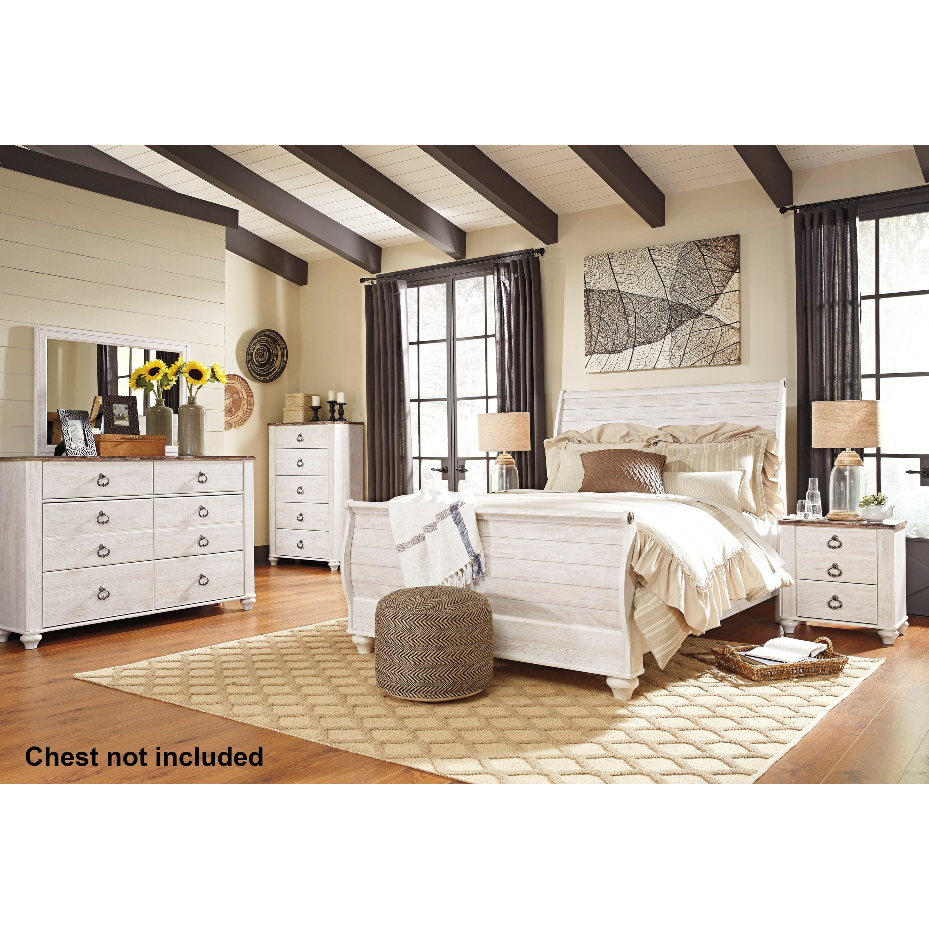 Signature Design by Ashley Furniture Willowton B267 Q Bedroom Group 4
